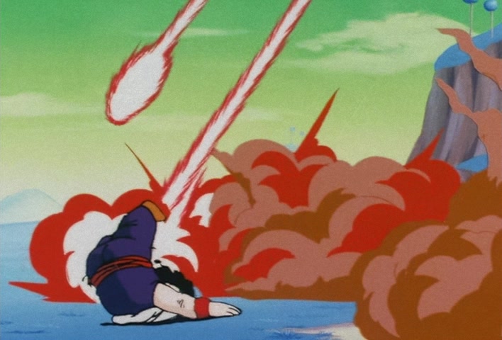Dragon Ball Z Ep 67: Lightning Balls of Red and Blue! Jheese and Butta Attack Goku @ 09:02