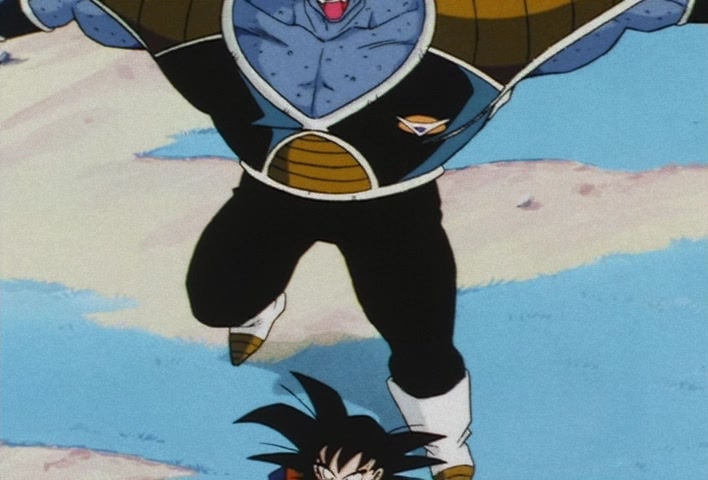 Dragon Ball Z Ep 67: Lightning Balls of Red and Blue! Jheese and Butta Attack Goku @ 09:25
