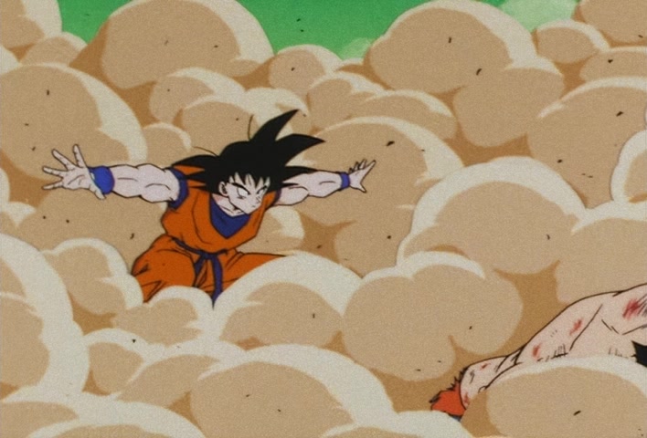 Dragon Ball Z Ep 67: Lightning Balls of Red and Blue! Jheese and Butta Attack Goku @ 10:19