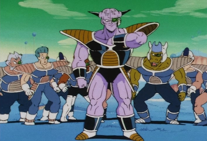 Dragon Ball Z Ep 67: Lightning Balls of Red and Blue! Jheese and Butta Attack Goku @ 13:10