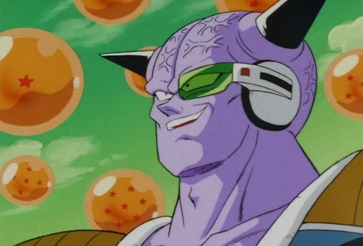 Dragon Ball Z Ep 67: Lightning Balls of Red and Blue! Jheese and Butta Attack Goku @ 14:43