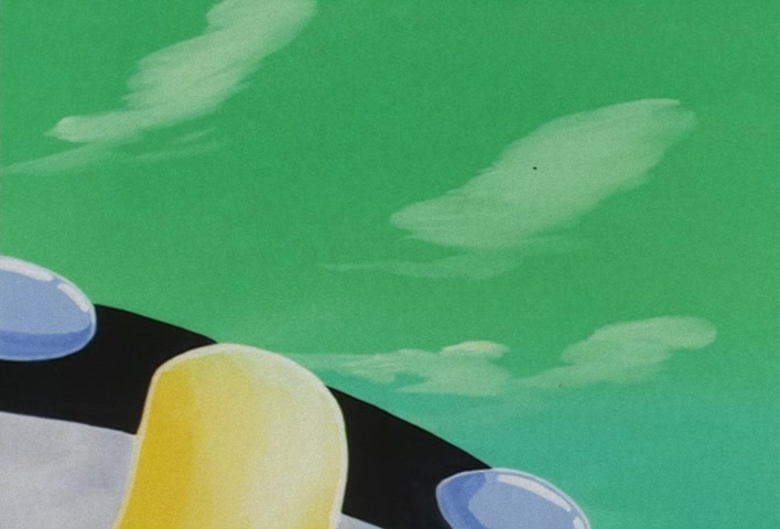Dragon Ball Z Ep 67: Lightning Balls of Red and Blue! Jheese and Butta Attack Goku @ 15:06