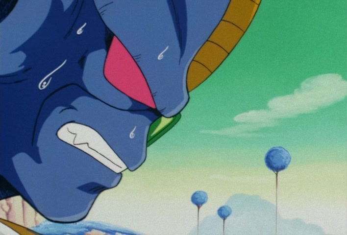 Dragon Ball Z Ep 67: Lightning Balls of Red and Blue! Jheese and Butta Attack Goku @ 15:29