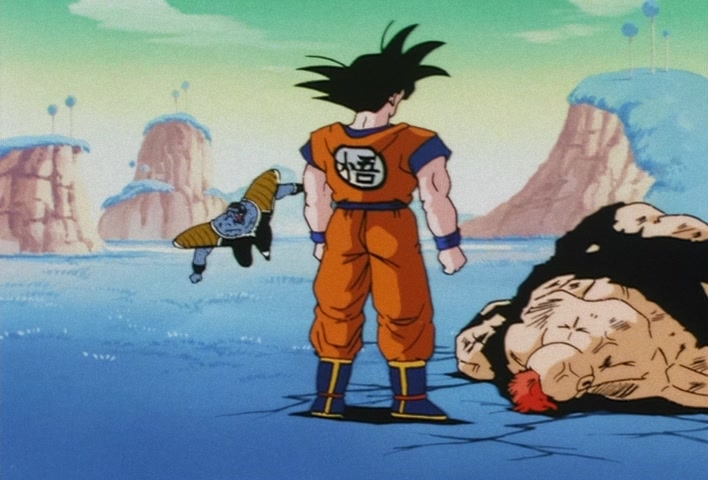 Dragon Ball Z Ep 67: Lightning Balls of Red and Blue! Jheese and Butta Attack Goku @ 16:08