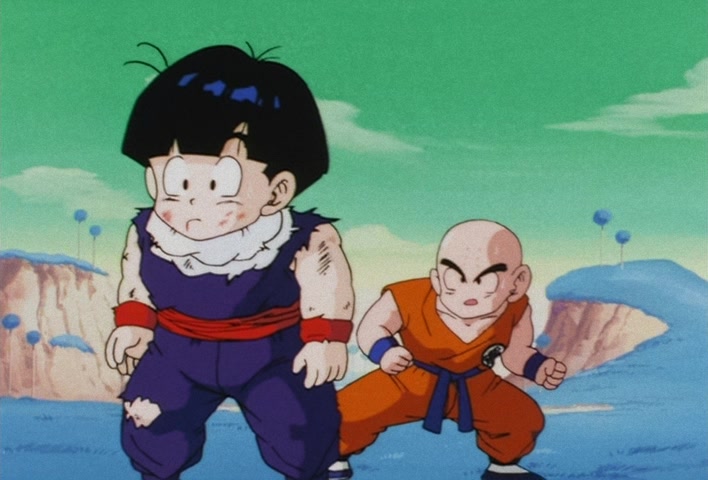 Dragon Ball Z Ep 67: Lightning Balls of Red and Blue! Jheese and Butta Attack Goku @ 16:47