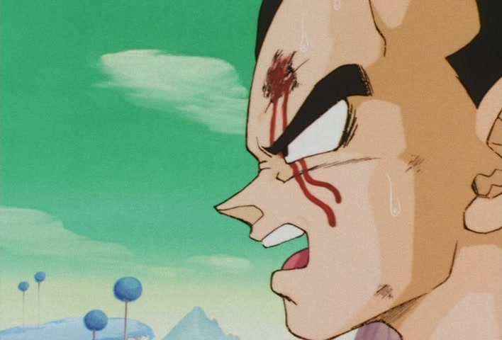 Dragon Ball Z Ep 67: Lightning Balls of Red and Blue! Jheese and Butta Attack Goku @ 17:56