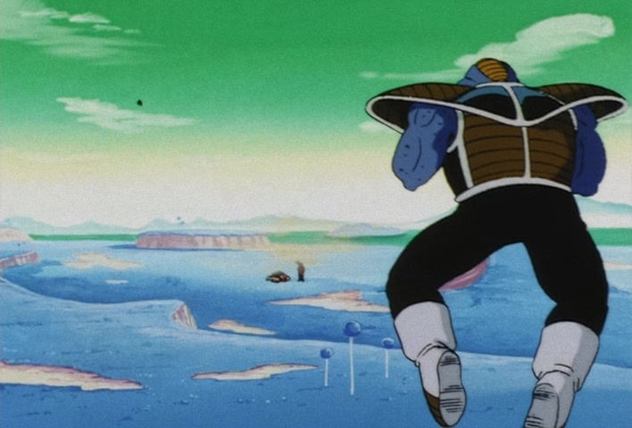 Dragon Ball Z Ep 67: Lightning Balls of Red and Blue! Jheese and Butta Attack Goku @ 20:24