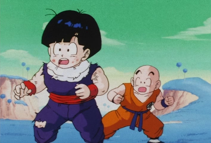 Dragon Ball Z Ep 67: Lightning Balls of Red and Blue! Jheese and Butta Attack Goku @ 21:26