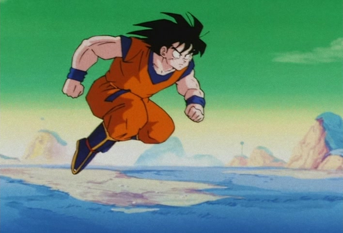 Dragon Ball Z Ep 69: Incredible Force!! Did You See It, Goku's Full Power? @ 05:25