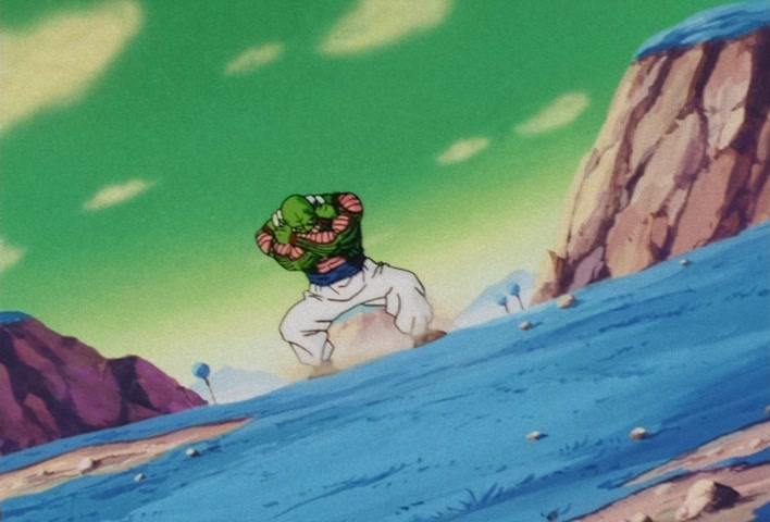 Dragon Ball Z Ep 71: Surprise!! Goku is Ginyu and Ginyu is Goku @ 09:03