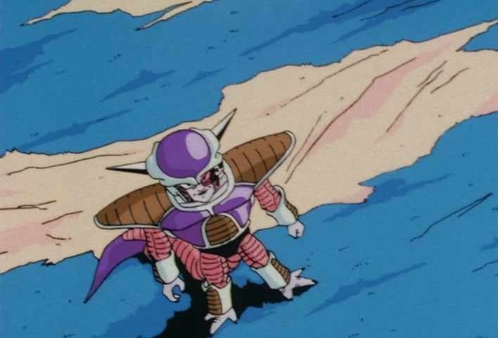 Dragon Ball Z Ep 71: Surprise!! Goku is Ginyu and Ginyu is Goku @ 10:25