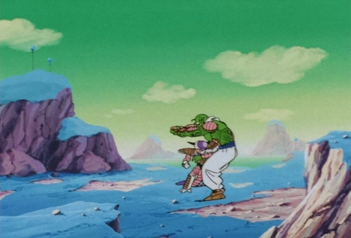 Dragon Ball Z Ep 71: Surprise!! Goku is Ginyu and Ginyu is Goku @ 11:06