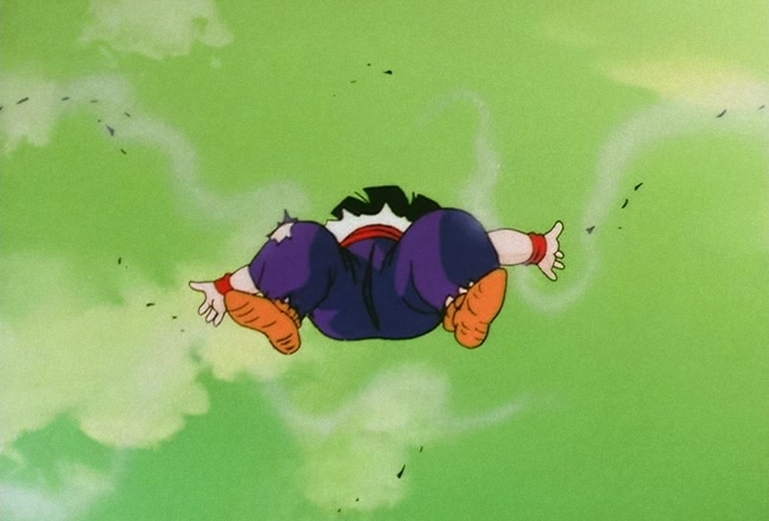 Dragon Ball Z Ep 73: That Ain't Me! Gohan, Don't Lose Your Nerve, Hit Your Father!! @ 05:46