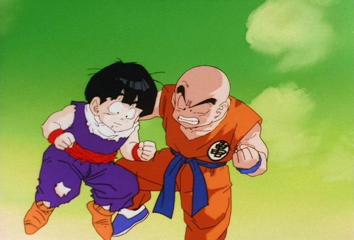 Dragon Ball Z Ep 73: That Ain't Me! Gohan, Don't Lose Your Nerve, Hit Your Father!! @ 05:54