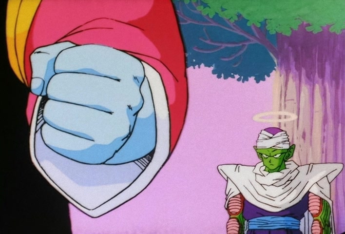 Dragon Ball Z Ep 73: That Ain't Me! Gohan, Don't Lose Your Nerve, Hit Your Father!! @ 12:28