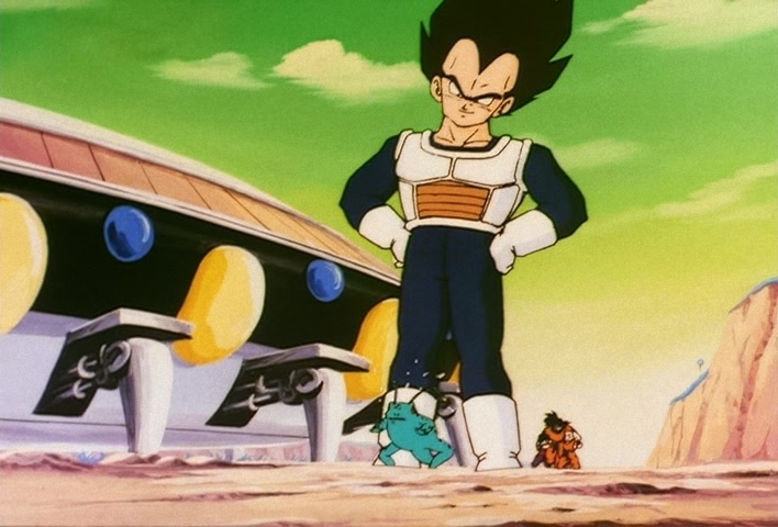Dragon Ball Z Ep 74: A Huge Miscalculation!! Ginyu Has Turned into a Frog @ 11:14