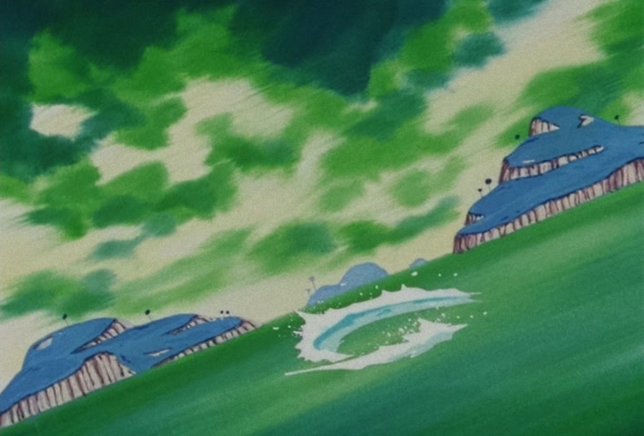 Dragon Ball Z Ep 97: The Destruction of Planet Namek?! A Demonic Flash Penetrates the Ground @ 09:00