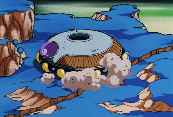 Dragon Ball Z Ep 97: The Destruction of Planet Namek?! A Demonic Flash Penetrates the Ground @ 14:28
