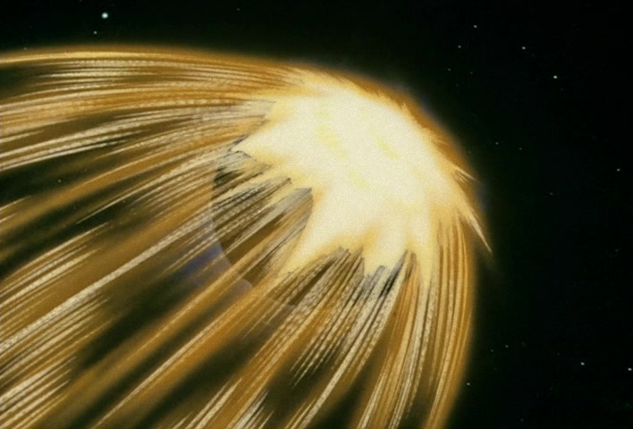 Dragon Ball Z Ep 97: The Destruction of Planet Namek?! A Demonic Flash Penetrates the Ground @ 14:41