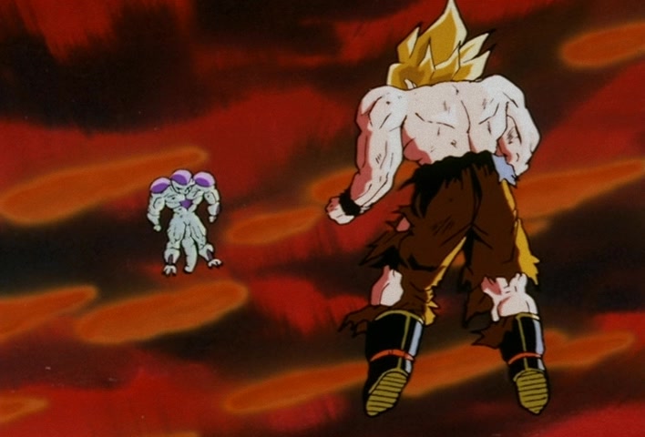 Dragon Ball Z Ep 102: Let's Get It On!! Two Remain on a Vanishing Planet @ 02:18