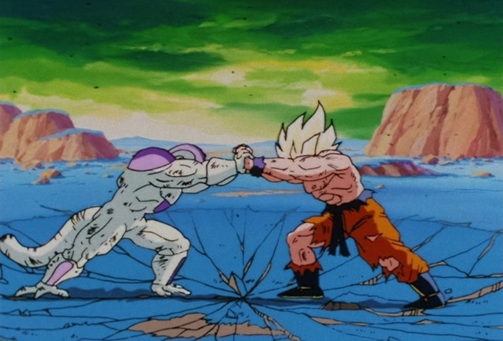 Dragon Ball Z Ep 102: Let's Get It On!! Two Remain on a Vanishing Planet @ 04:32