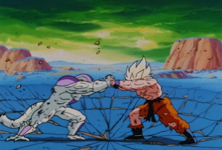 Dragon Ball Z Ep 102: Let's Get It On!! Two Remain on a Vanishing Planet @ 04:37
