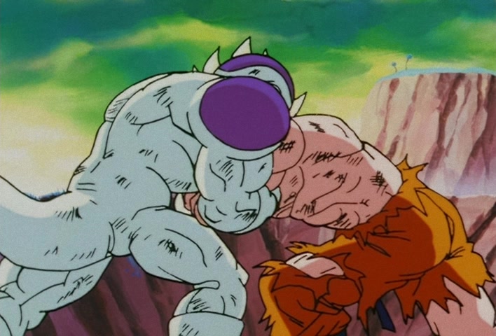 Dragon Ball Z Ep 102: Let's Get It On!! Two Remain on a Vanishing Planet @ 11:39