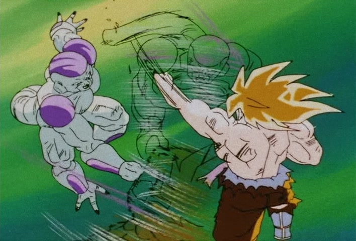 Dragon Ball Z Ep 102: Let's Get It On!! Two Remain on a Vanishing Planet @ 21:55
