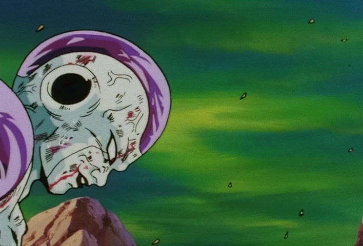 Dragon Ball Z Ep 105: Freeza Defeated!! A Single Blast Packed With a Totality of Rage @ 11:06