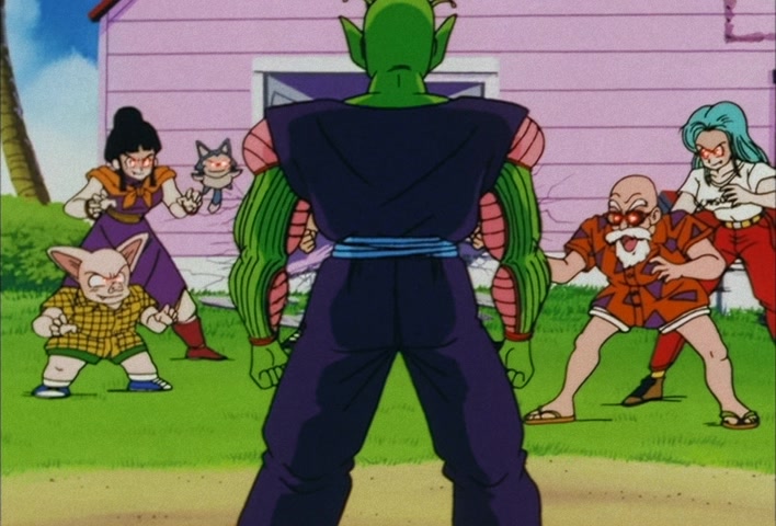 Dragon Ball Z Ep 111: A Direct Confrontation with Piccolo!! An Angry Masenko in the Heavens @ 02:05