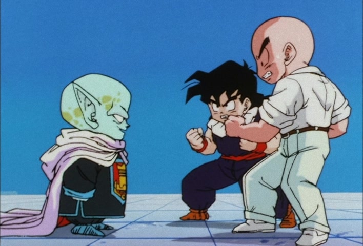Dragon Ball Z Ep 111: A Direct Confrontation with Piccolo!! An Angry Masenko in the Heavens @ 04:05