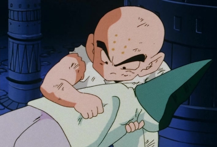 Dragon Ball Z Ep 113: It Can't Wait Until Morning!! God Decides on a Suicidal Course of Action @ 14:27