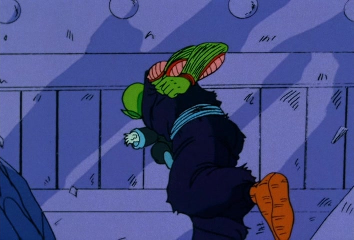 Dragon Ball Z Ep 113: It Can't Wait Until Morning!! God Decides on a Suicidal Course of Action @ 17:50