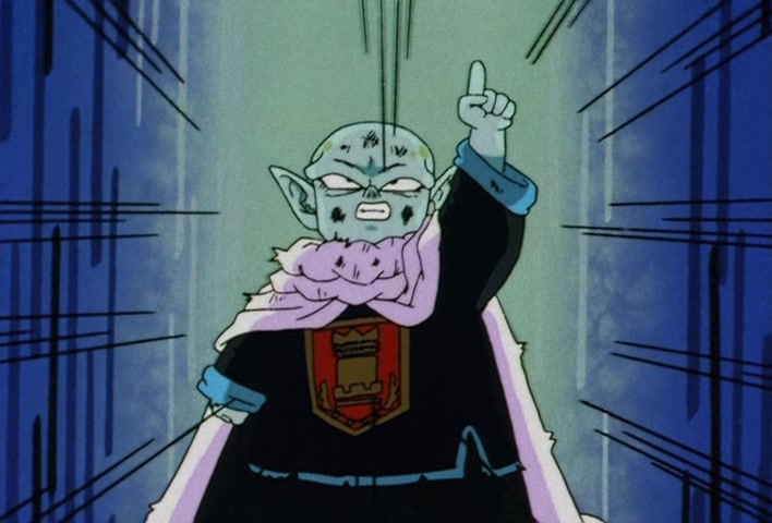 Dragon Ball Z Ep 113: It Can't Wait Until Morning!! God Decides on a Suicidal Course of Action @ 18:35
