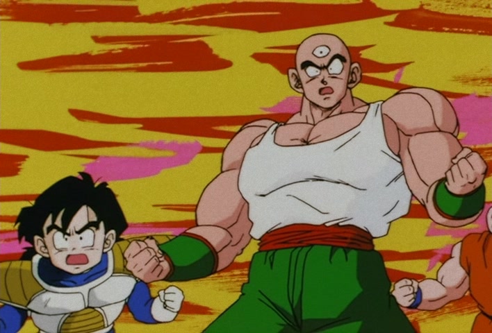 Dragon Ball Z Ep 120: Freeza Halved By a Single Blow!! Another Super Saiyan @ 01:56