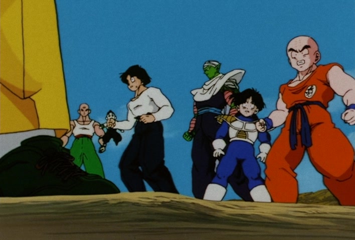 Dragon Ball Z Ep 120: Freeza Halved By a Single Blow!! Another Super Saiyan @ 02:25