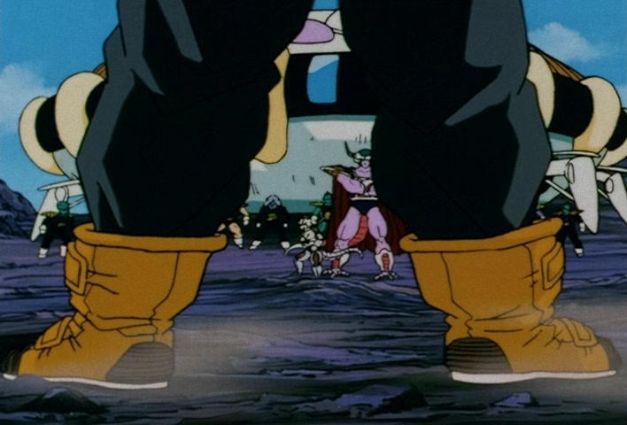 Dragon Ball Z Ep 120: Freeza Halved By a Single Blow!! Another Super Saiyan @ 02:42