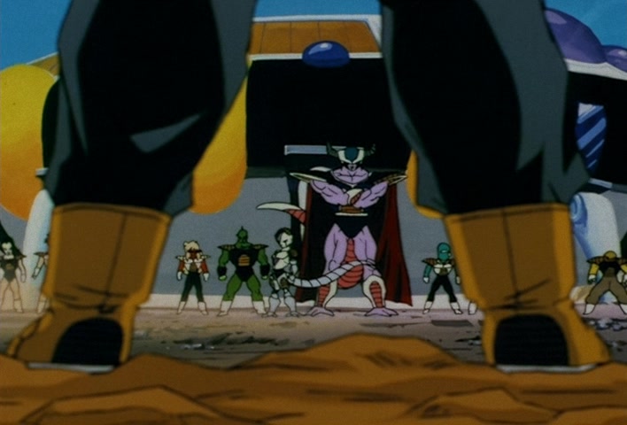 Dragon Ball Z Ep 120: Freeza Halved By a Single Blow!! Another Super Saiyan @ 03:05