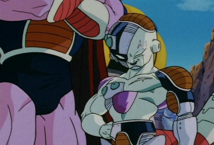Dragon Ball Z Ep 120: Freeza Halved By a Single Blow!! Another Super Saiyan @ 03:52