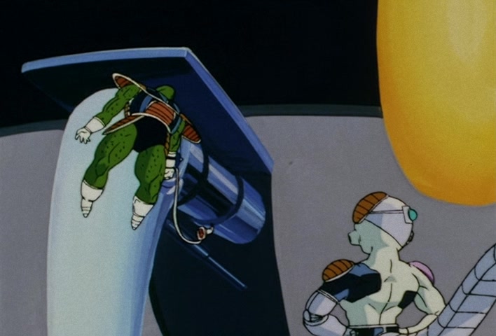 Dragon Ball Z Ep 120: Freeza Halved By a Single Blow!! Another Super Saiyan @ 05:13