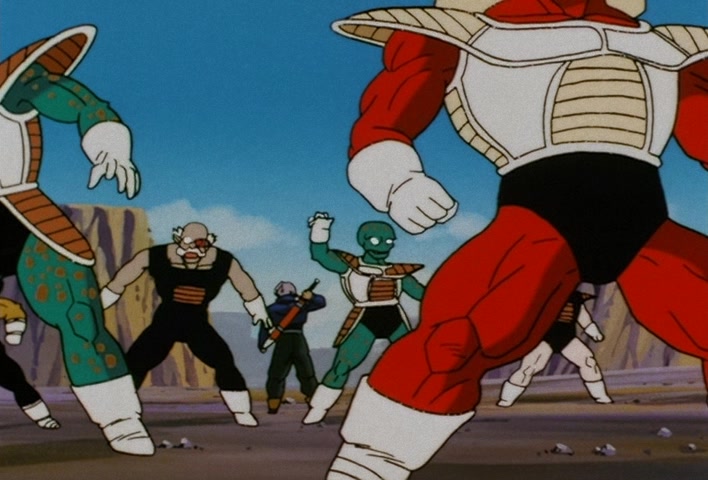 Dragon Ball Z Ep 120: Freeza Halved By a Single Blow!! Another Super Saiyan @ 05:54