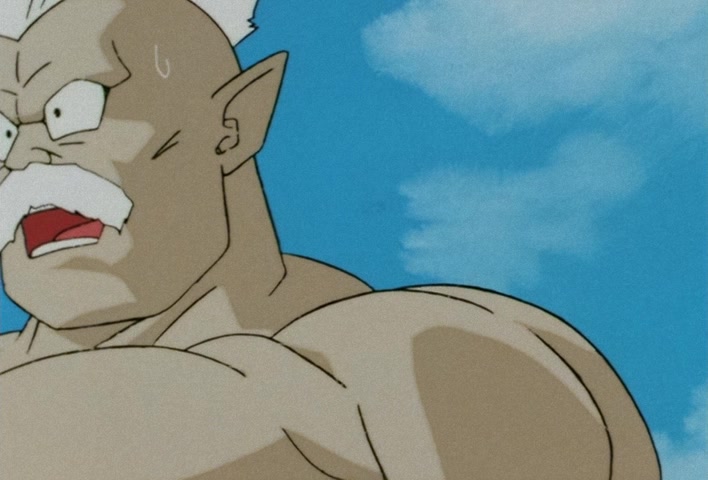 Dragon Ball Z Ep 120: Freeza Halved By a Single Blow!! Another Super Saiyan @ 06:23