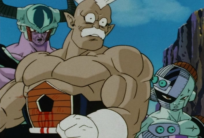 Dragon Ball Z Ep 120: Freeza Halved By a Single Blow!! Another Super Saiyan @ 06:34