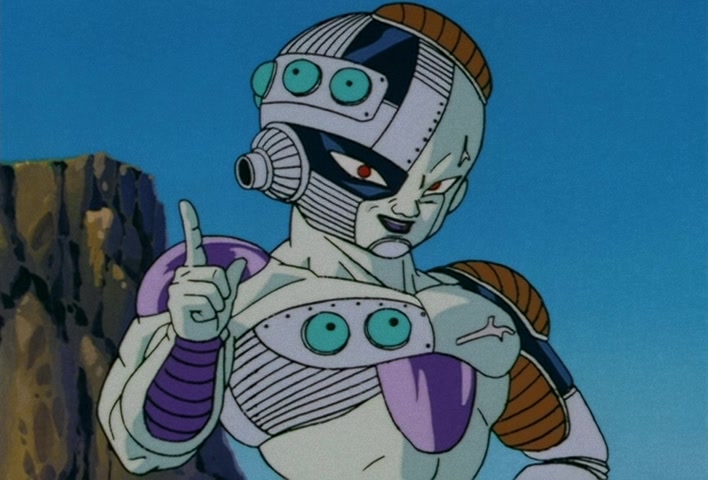 Dragon Ball Z Ep 120: Freeza Halved By a Single Blow!! Another Super Saiyan @ 08:01