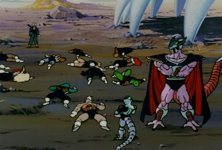 Dragon Ball Z Ep 120: Freeza Halved By a Single Blow!! Another Super Saiyan @ 08:13