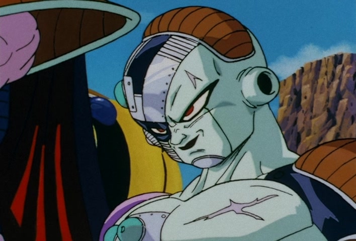 Dragon Ball Z Ep 120: Freeza Halved By a Single Blow!! Another Super Saiyan @ 08:48