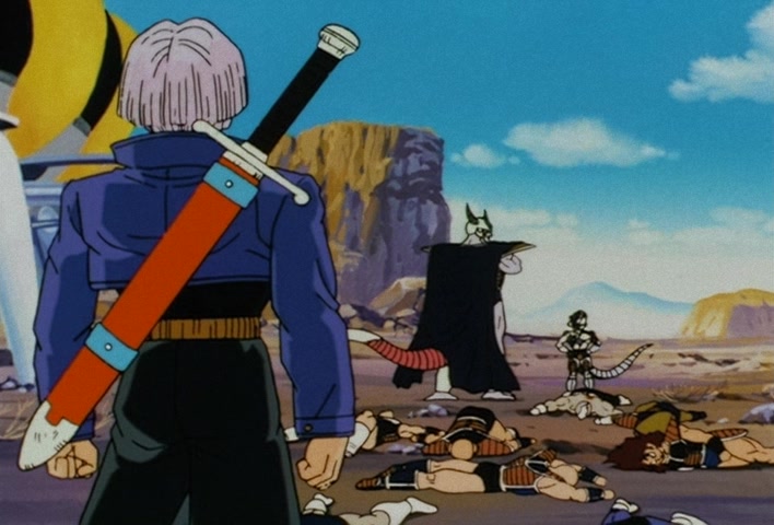 Dragon Ball Z Ep 120: Freeza Halved By a Single Blow!! Another Super Saiyan @ 09:05