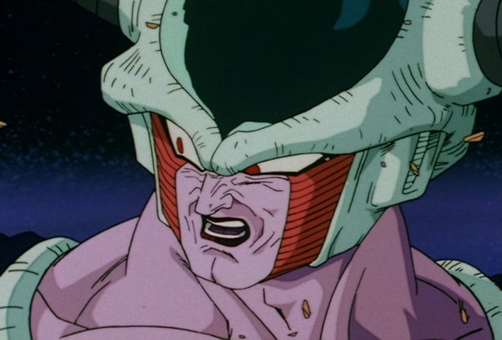 Dragon Ball Z Ep 120: Freeza Halved By a Single Blow!! Another Super Saiyan @ 11:01
