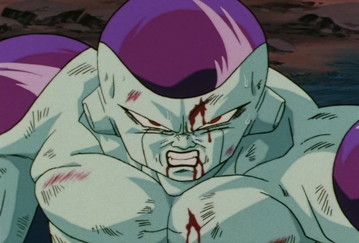 Dragon Ball Z Ep 120: Freeza Halved By a Single Blow!! Another Super Saiyan @ 13:20