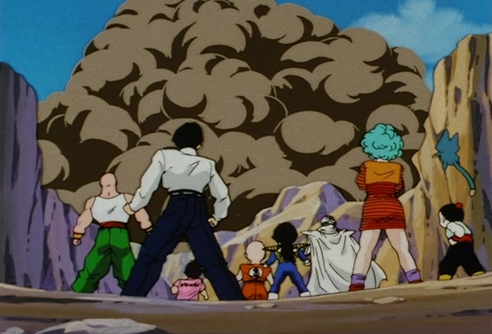 Dragon Ball Z Ep 120: Freeza Halved By a Single Blow!! Another Super Saiyan @ 13:38